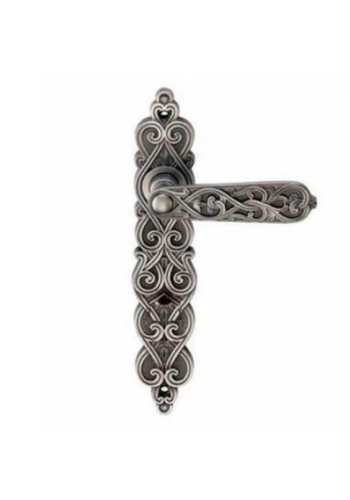 Ручка ARABESCO BL. SILVER (PS) (на планке проходная, чернёное серебро)