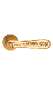 Ручка ALIVIO S.GOLD (на круглой розетке эмаль / матовое золото)