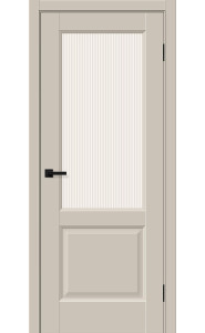 Межкомнатная дверь Неоклассик-33, со стеклом, цвет Cream Silk